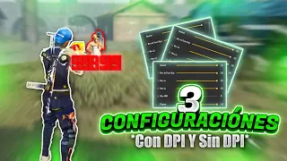 LAS 3 MEJORES CONFIGURACIONES QUE EXISTEN PARA DAR TODO ROJO EN FREE FIRE!! Gama Baja - Media - Alta