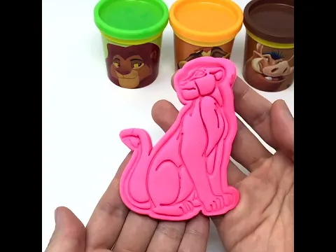 Making Nala from The Lion King with Play-Doh Color Clay Surprise Toys #shorts