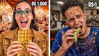 COMIDA MAIS CARA VS COMIDA MAIS BARATA *parte 2