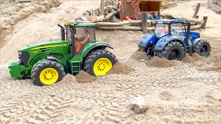 RC TRACTOR PULLING! RC TRACTOR STUCK! RC JOHN DEERE! RC NEW HOLLAND!