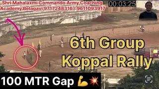 Koppal Rally 6th Group Running 🏃‍♂️💥💯🇮🇳🔥 #koppal #armylover #viralvideo #youtube #1600m #running