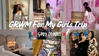 GRWM for My Girls Trip to Thailand 🇹🇭🏝️ | Girly Diaries, SHEIN Haul, New Nails 💅 Travel Vibes 🌺🐚