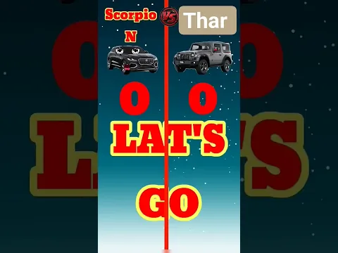 Jeep vs thar competition kon jitega batao ❓❓ #youtubeshorts #facts