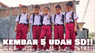 RIWEUHH!!! PERTAMA KALINYA KEMBAR 5 MASUK SD!!! GOES TO SCHOOL