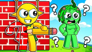 Todo lo que DIBUJO Aparece en el ESCONDITE de Roblox! (sprunki) ✏️
