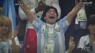Maradona Crazy Reaction to Messi's World Cup DEBUT ♥ 🇦🇷