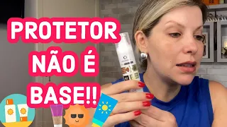 PROTETOR COM COR NÃO É BASE! TALVEZ SEU ERRO SEJA COMPARAR