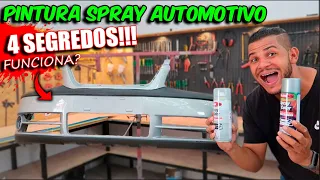 PINTURA COM SPRAY AUTOMOTIVO FUNCIONA DE VERDADE? TESTEI...