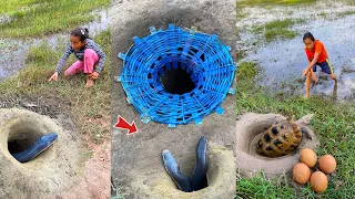 Survival Skills: SMART idea and USEFUL in Forest #bushcraft #camping #rabbit #snaketrap