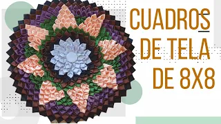 Tapete echo con recortes de tela.