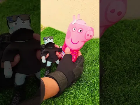 MARCIANITO se baña 🧼 con SHAMPU DE PEPA 🐷🤣 #viral #shorts #humor #pepapig #funny
