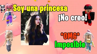 HISTORIA DE ROBLOX EN TIKTOK | Amigos en línea se me acercaron sabiendo que era una princesa 🌷