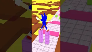 CARGO SKATES RUN CHALLENGE - Minecraft Animation with Sonic #shorts
