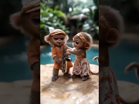*"أطرف رقصة قرد شفتها بحياتك! 😂🐵 لازم تشوف للنهاية!"*