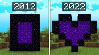 ماين كرافت 2022 ضد 2012 ! (اشياء انحذفت ؟🔥 )