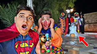 حضرنا اكبر حفلة للهالوين والاشرار خطفو جنى ولكن سوبر مان حاول ينقذها…!!مخيف