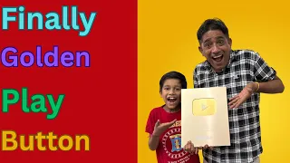 Finally Golden Play Button Aa Gaya 🙏 Thanks For YouTube Family ♥️🙏#amitactor #familyvlog 