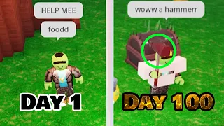 POOR NOOB Can’t Eat or Hold Anything... Like a Baby  I Tried to Carry! #roblox #99nights
