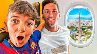 SORPRENDO al NIÑO MESSI con su ÍDOLO Y APARECIÓ por SORPRESA!