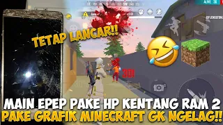 GILAK TETAP LANCAR!! NEKAT COBAIN EPEP DI HP RAM 2GB PAKE GRAFIK MINECRAFT🤣