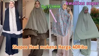 Shopee Haul Mukena Termurah dan cantik