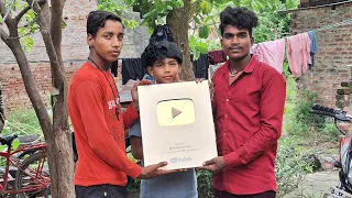 Golden play button a Gaya Mr Mahaveer fun