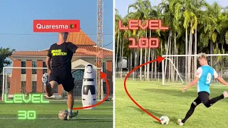 How football stars hit the goal
