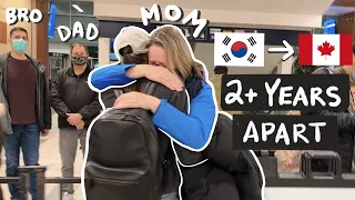 FINALLY Reuniting With My Family After 2+ Years Apart *emotional* Korea to Canada 🇰🇷✈️🇨🇦