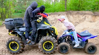 Nerf. war for MONEY...Kid vs bandits...МАЛЫЙ против БАНДИТОВ...