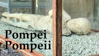 Pompeii. The lost city frozen in time and Pompei today.