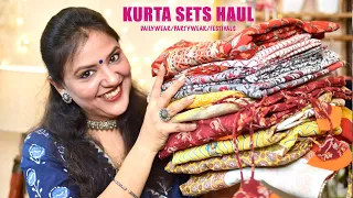 💖MYNTRA Kurta Set Haul💖AMAZON Kurta Palazzo Haul💖AJIO Kurta Sharara Set Haul💖STYLING WITH SHIPRA