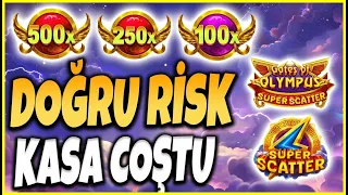 GATES OF OLYMPUS 1000 TÜRKÇE | SUPER SCATTER | AKILLI RİSKLE KASA PATLADI | SLOT SİZDEN GELENLER