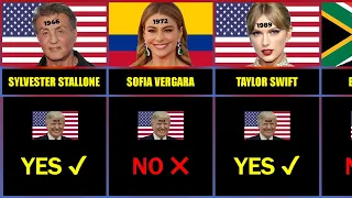 Celebrities Who Support DONALD TRUMP And Who Don’t 2025