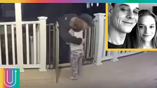 Bebé salva la vida de un repartidor con un abrazo