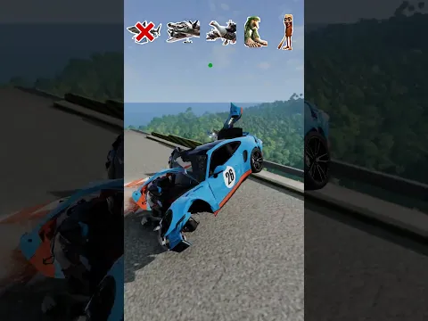 Italian Brainrot Funk vs Jump Challange - BeamNG.Drive #shorts