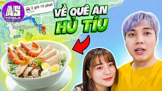 Lần Đầu AS Cùng Xuna Về Quê - AS Dẫn Đi Ăn Hủ Tíu | AS Mobile Vlog