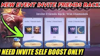 NEW! CLAIM ALL DIAMONDS CHEST AND SKIN IN INVITE FRIENDS BACK EVENT! MOBILE LEGENDS