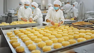 Are There Any Workers Working Seriously In The Fully Automatic Mooncake Factory?#mooncake #china