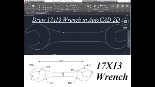 How to draw wrench in #autocad  #2d "Siraj Muhammad".