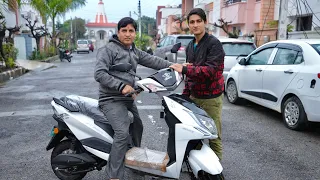 Finally papaji ke lea new scooty leli 😍