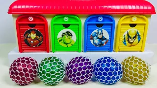 Satisfying Garage ASMR | Oddly Making Super Relax Sounds WITH 5 Rainbow Sltme Balls Net Garage ASMR