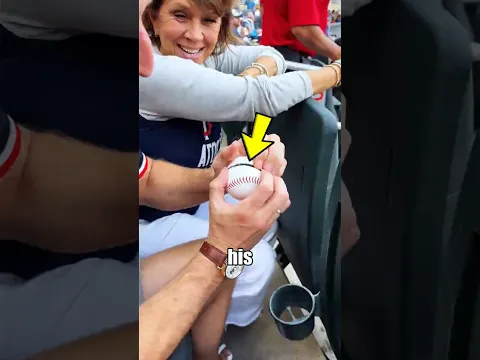 This guy took his mom to a baseball game to honor his late dad... 🫡🥎 #shorts