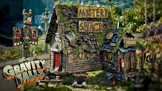 HOW TO MAKE Gravity Falls Mystery Shack Miniature From Cardboard | Full DIY Build