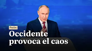 Vladímir Putin: Occidente provoca el caos en el mundo