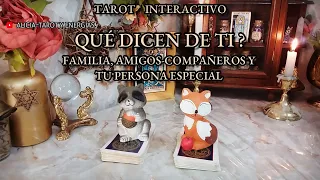 ✨Qué es lo que Dicen de Ti?👂🏼🗯 Familiares🧑🏻‍🦳Amigos~Compañeros🙋🏻‍♀️y Tu Persona Especial🙇🏻‍♂️#tarot✨