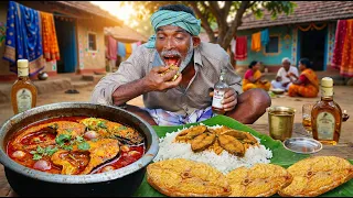 THUG LIFE in the Village: ROOPCHAND'S Fish Curry Cooking Adventure! Ultimate Eating Celebration Man!
