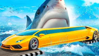 СМОЖЕТ ЛИ ЛАМБА ПРОЕХАТЬ МЕГАЛОДОНА В ГТА 5 ? - ЭКСПЕРИМЕНТ В GTA 5