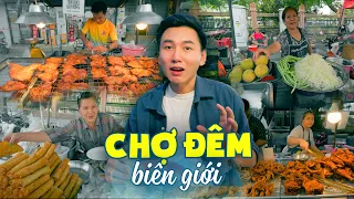 🇹🇭Chợ đêm biên giới Thái Lào, sao toàn chủ người Việt? Du lịch ẩm thực Thái Lan #13 - Mukdahan