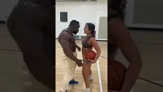 BODYBUILDER VS D1 BASKETBALL 🏀 SUPER STAR @stephaniae WHO WON