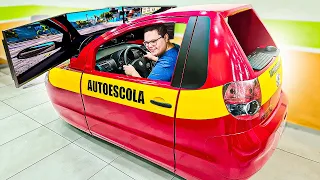 O SIMULADOR MAIS REAL QUE JÁ FUI! VOLKSWAGEN FOX DE AUTO ESCOLA